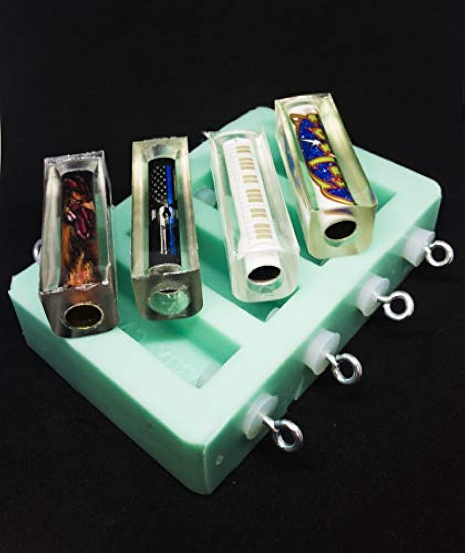 HCC sierra 4 Cavidad Molde de silicona tube-in etiqueta Casting