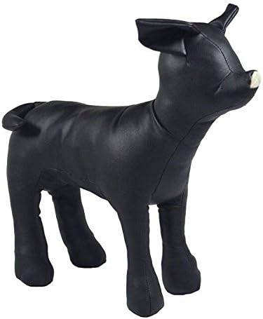 Maniquí de perro de cuero Vedem, tamaño S, modelo Standing