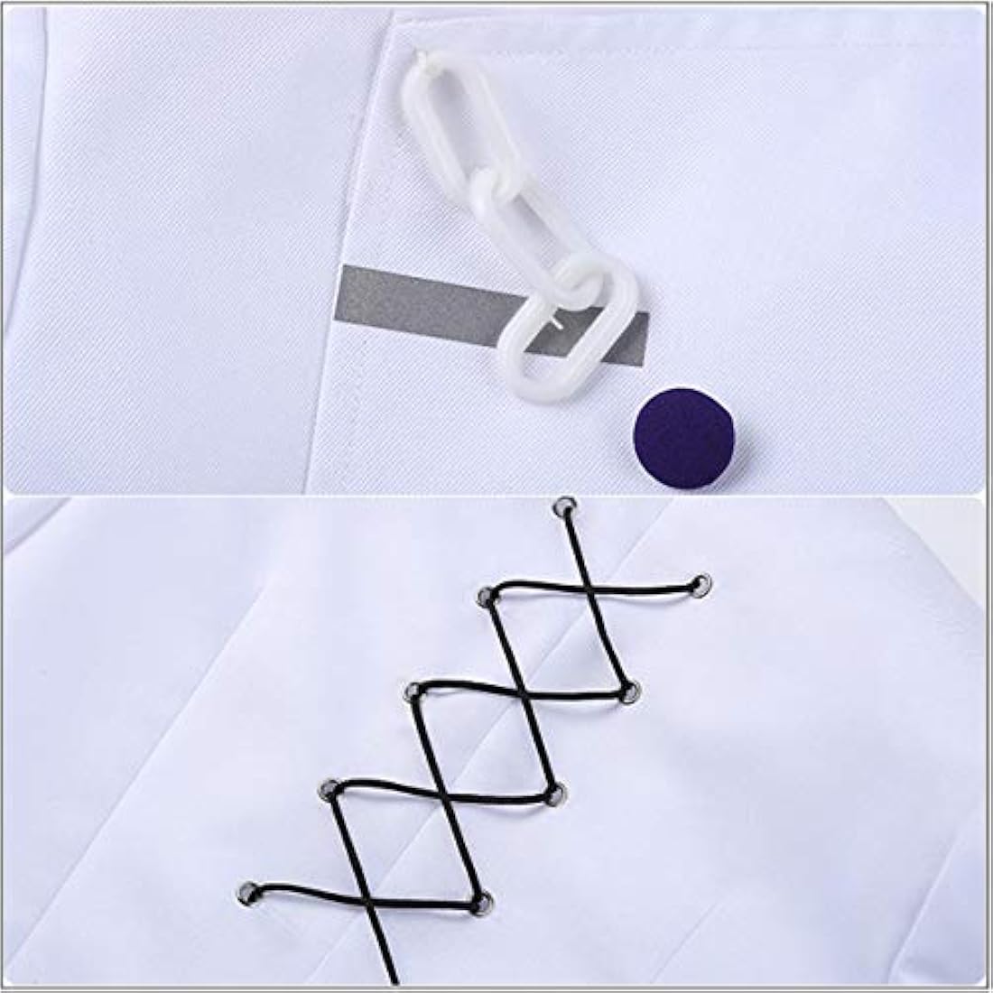 Disfraces Kokichi Cosplay traje blanco uniforme escolar