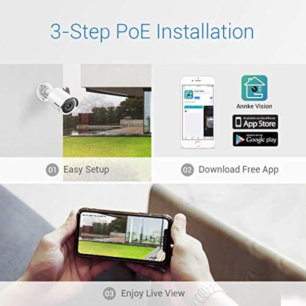 Sistema de cámara de seguridad PoE 4K de ANNKE
