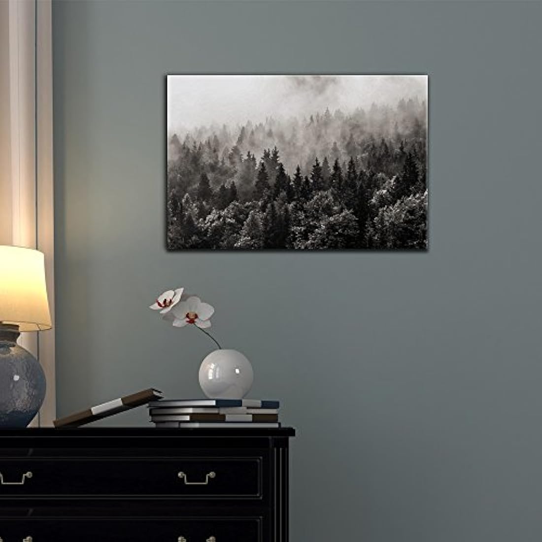 Hermoso paisaje decoración de pared, arte moderno,