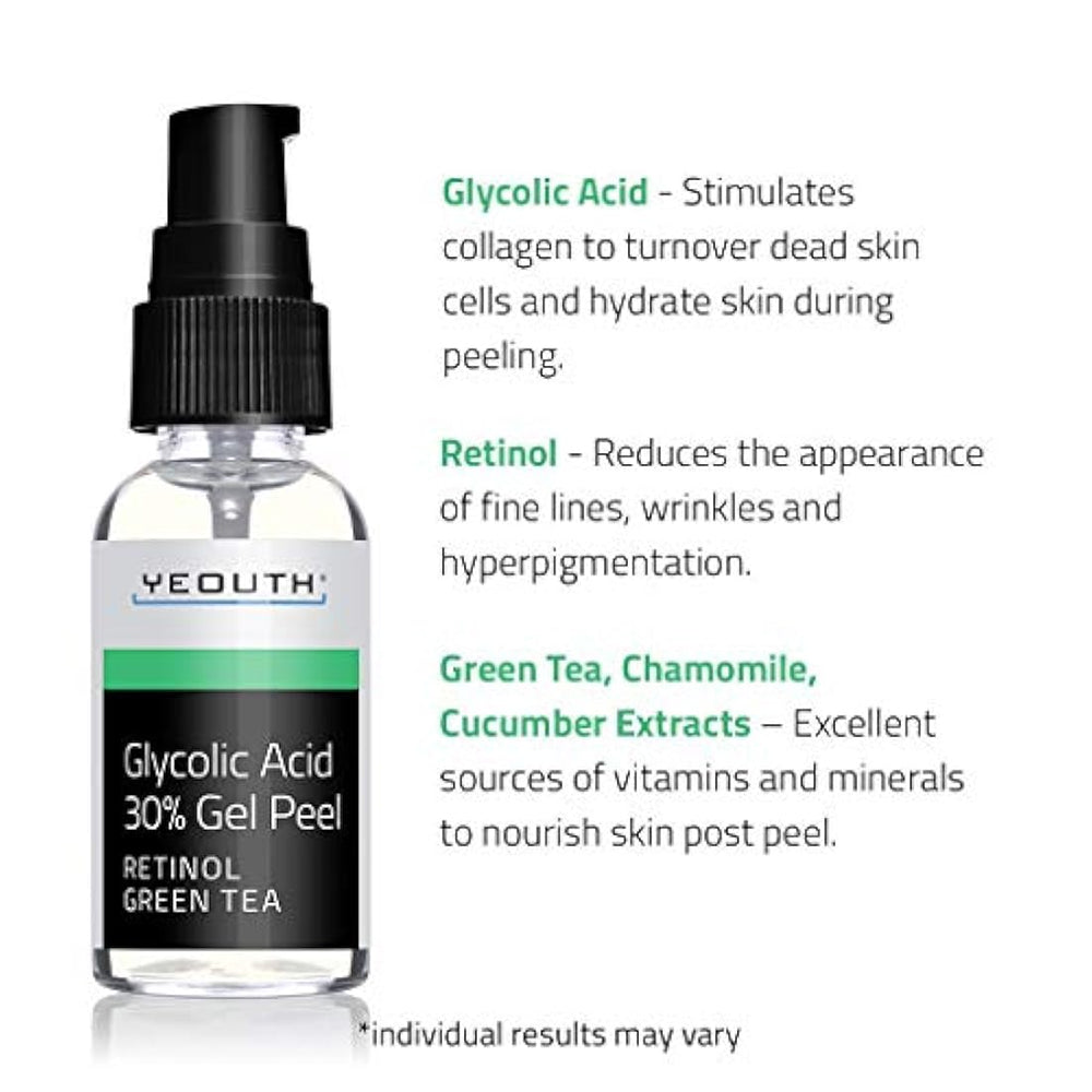 Exfoliante de ácido glicólico 30% exfoliante facial químico