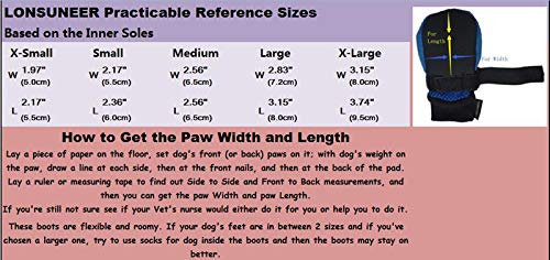 Botas para perro protectoras de patas, conjunto de 4 suaves suelas transpirables y antideslizantes, vienen en 5 tamaños, Azul
