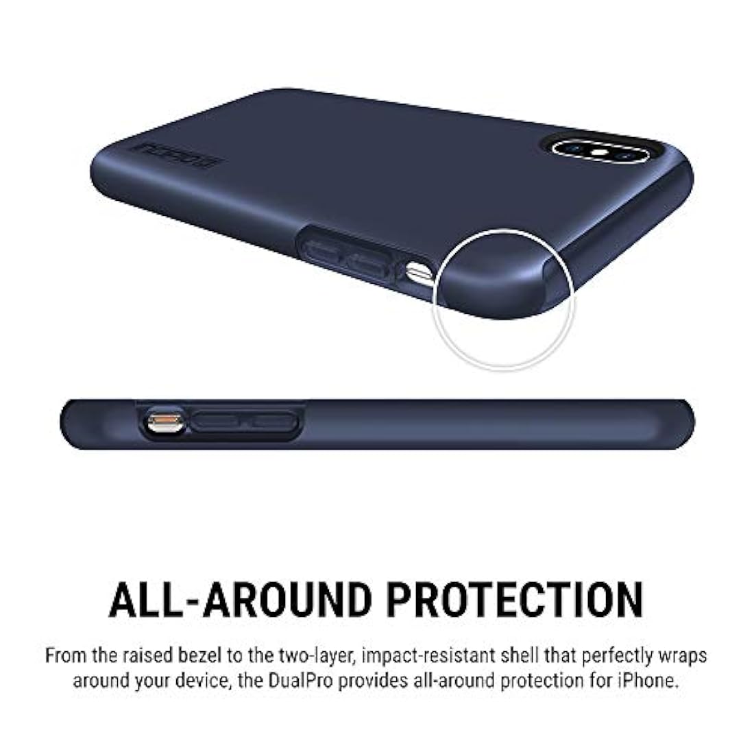 Carcasa de doble capa para iPhone Xs Max con protección