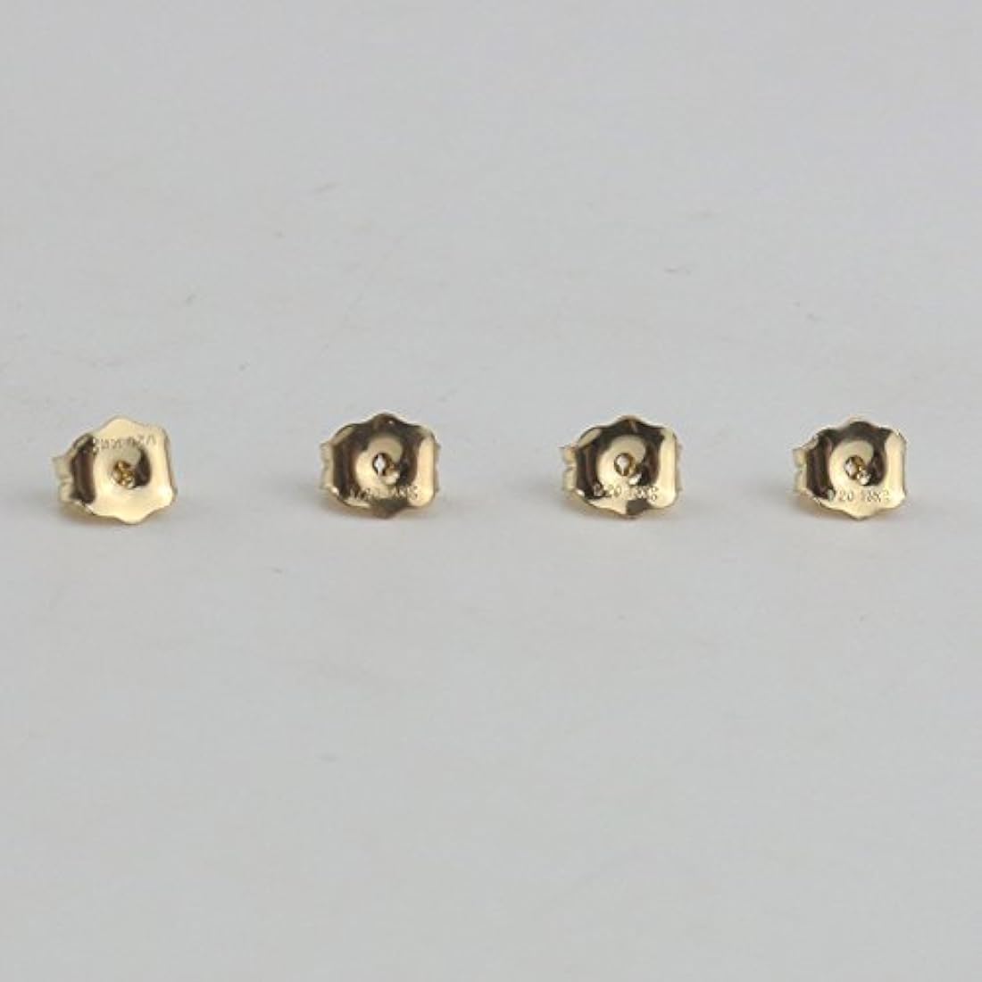 Pendientes de oro de 14 quilates con cierre de oreja