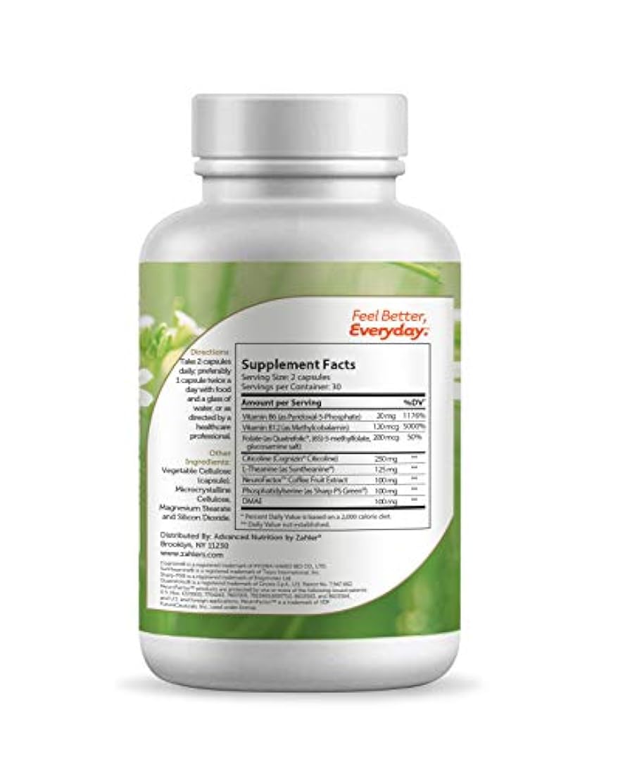 Zahler Adulto, fórmula avanzada para mayor concentración