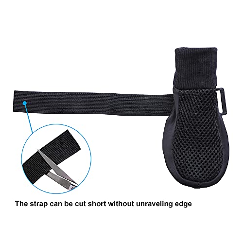HiPaw - Botas de malla transpirables para perro, suela de goma antideslizante para verano