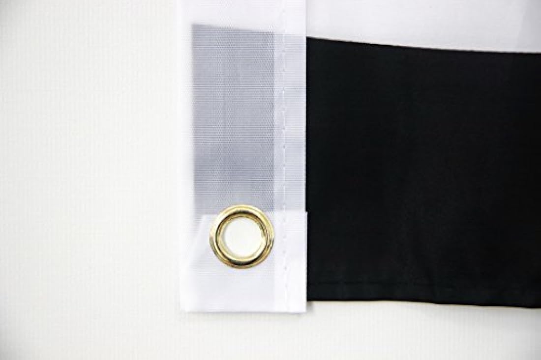 bandera de poliéster con arandelas de latón, calavera pirata