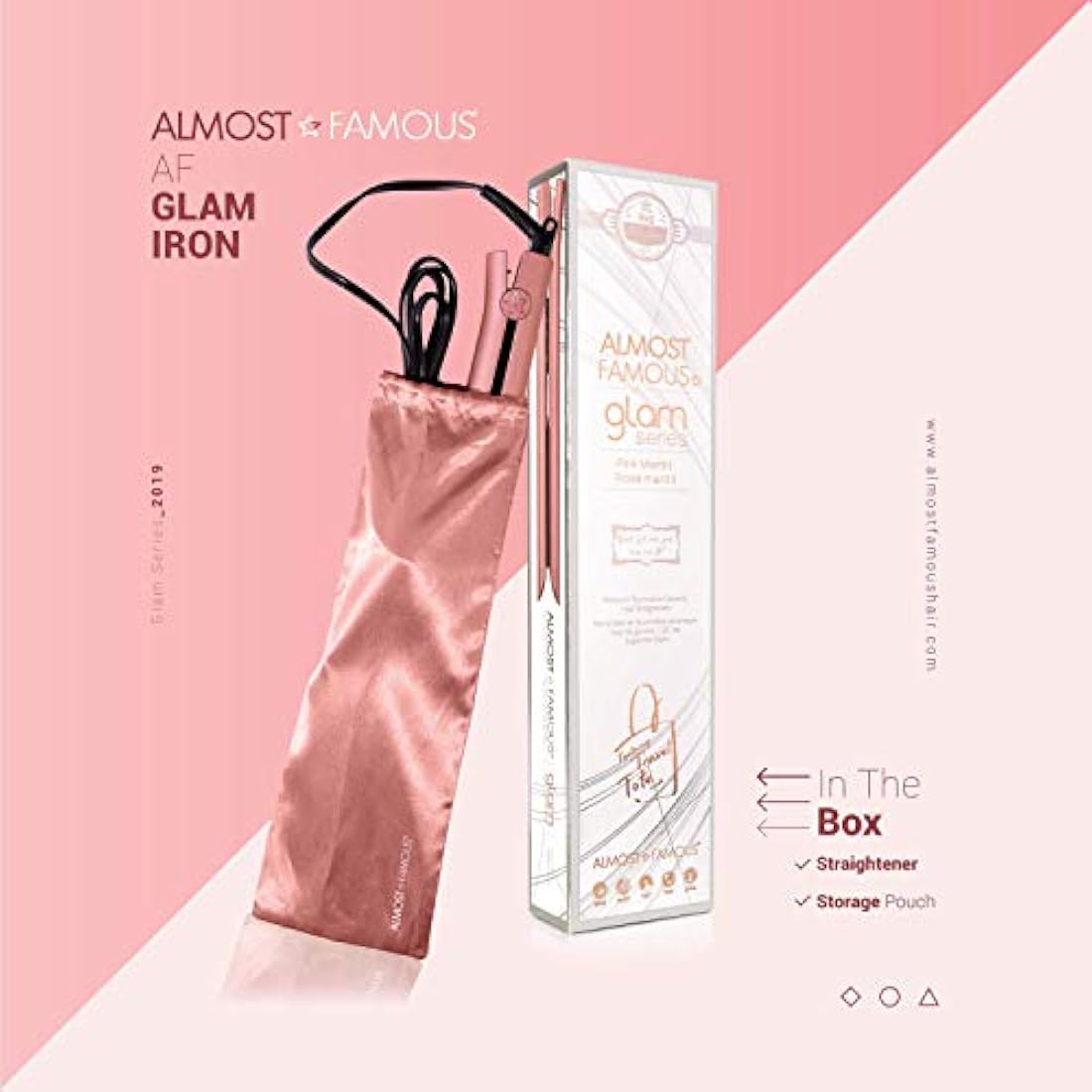 ALMOST FAMOSO Plancha de pelo plana Pro para peinado,