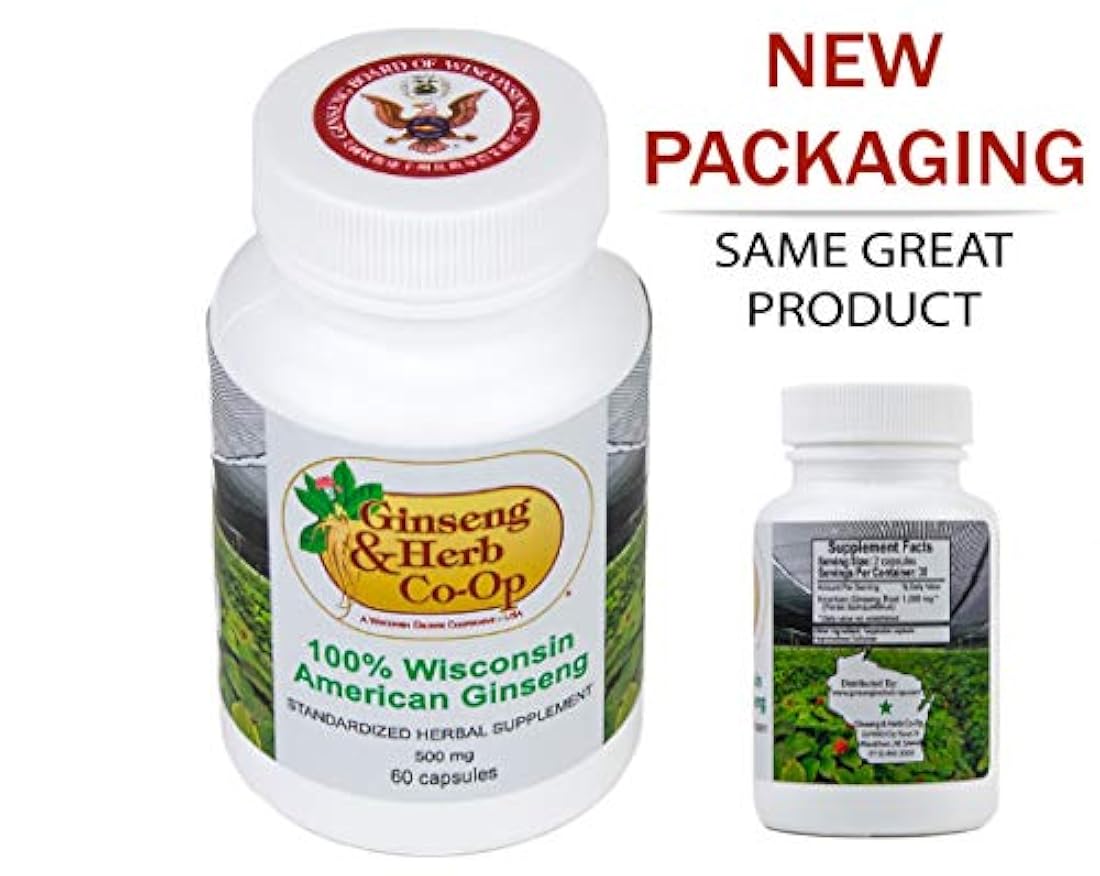 100% puro Wisconsin el Ginseng