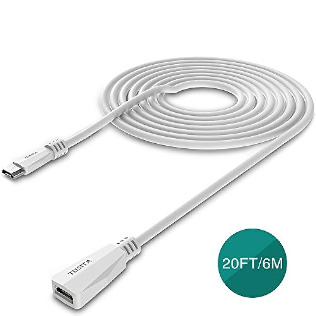 Cable de extensión de alimentación micro USB TUSITA (6M)