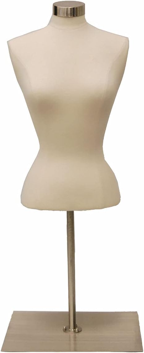 Maniquí Torso Femenino Adulto FBSW+05CPS Base Metal Rectangular