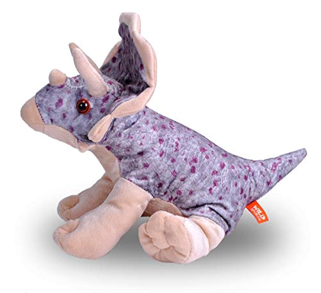 Triceratops Animal de peluche de 8 pulgadas, 12 Multicolor