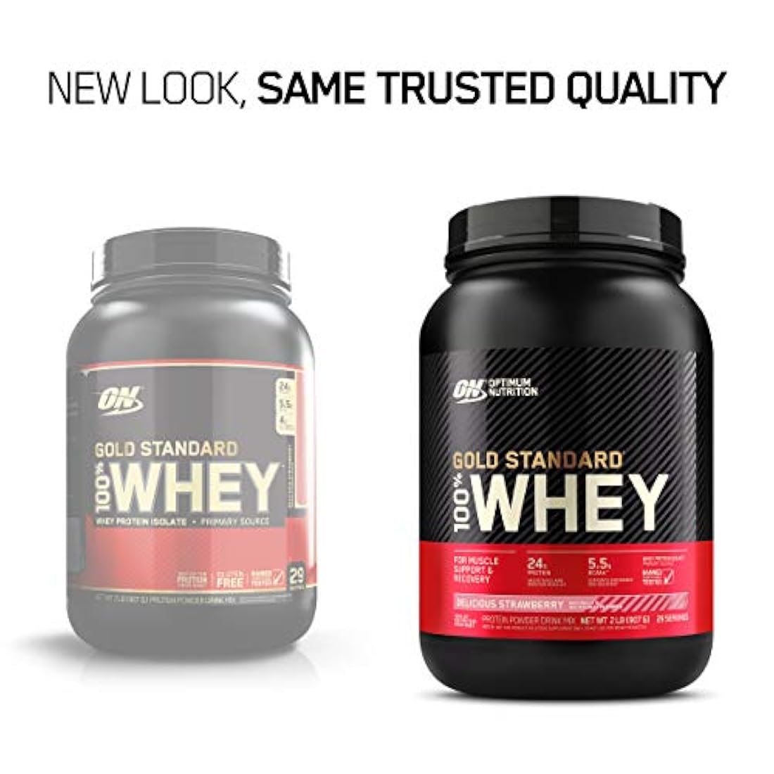 Optimum Nutrition Estándar dorado 100% Proteína de Suero de Leche en Polvo, Pie de lima, 1.8 Libra