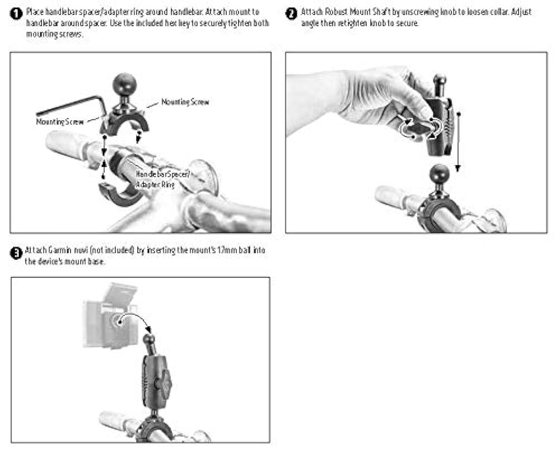 Soporte de Manillar de Moto de Aluminio Robusto 0.984 in