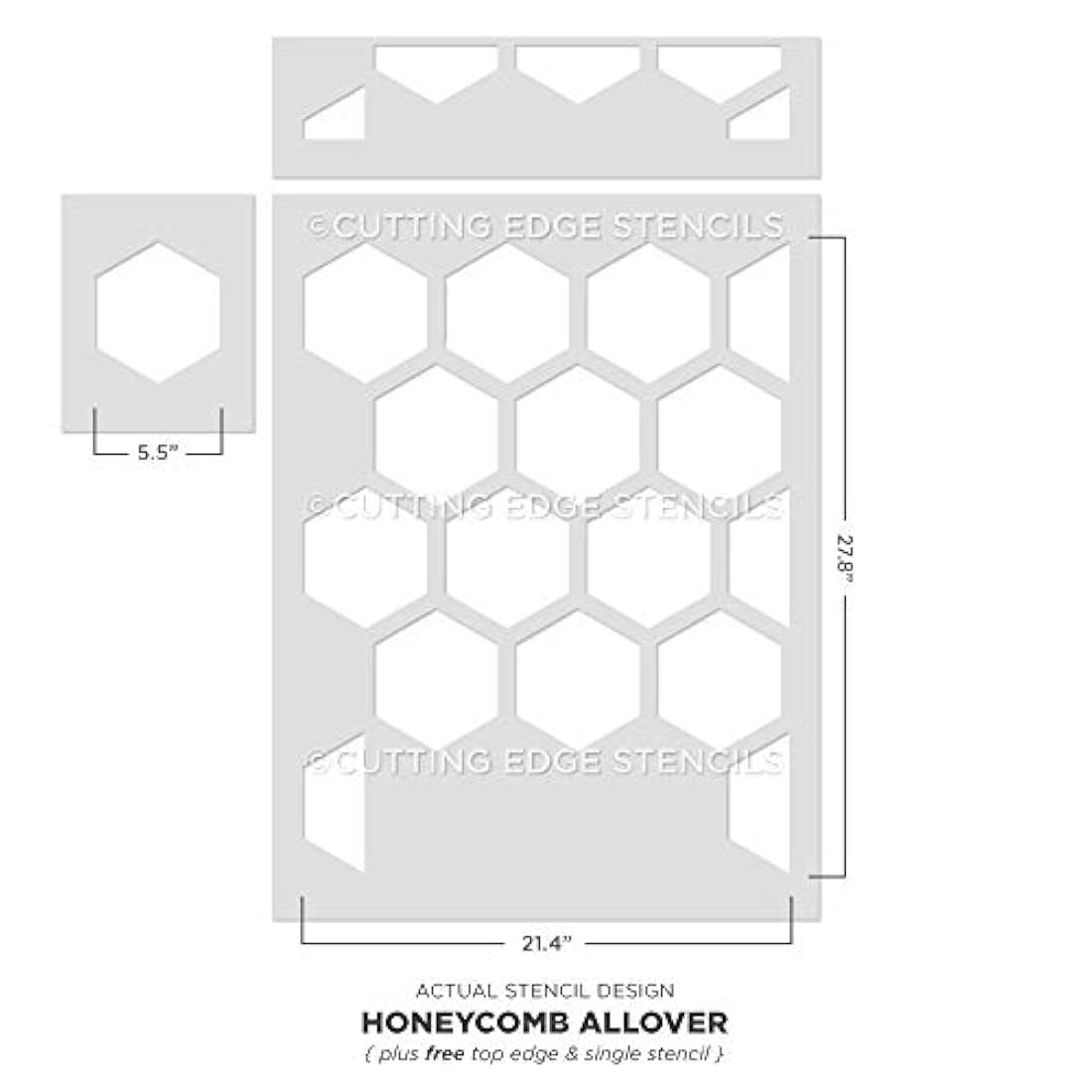 plantillas de pared y piso modelo hexagonal