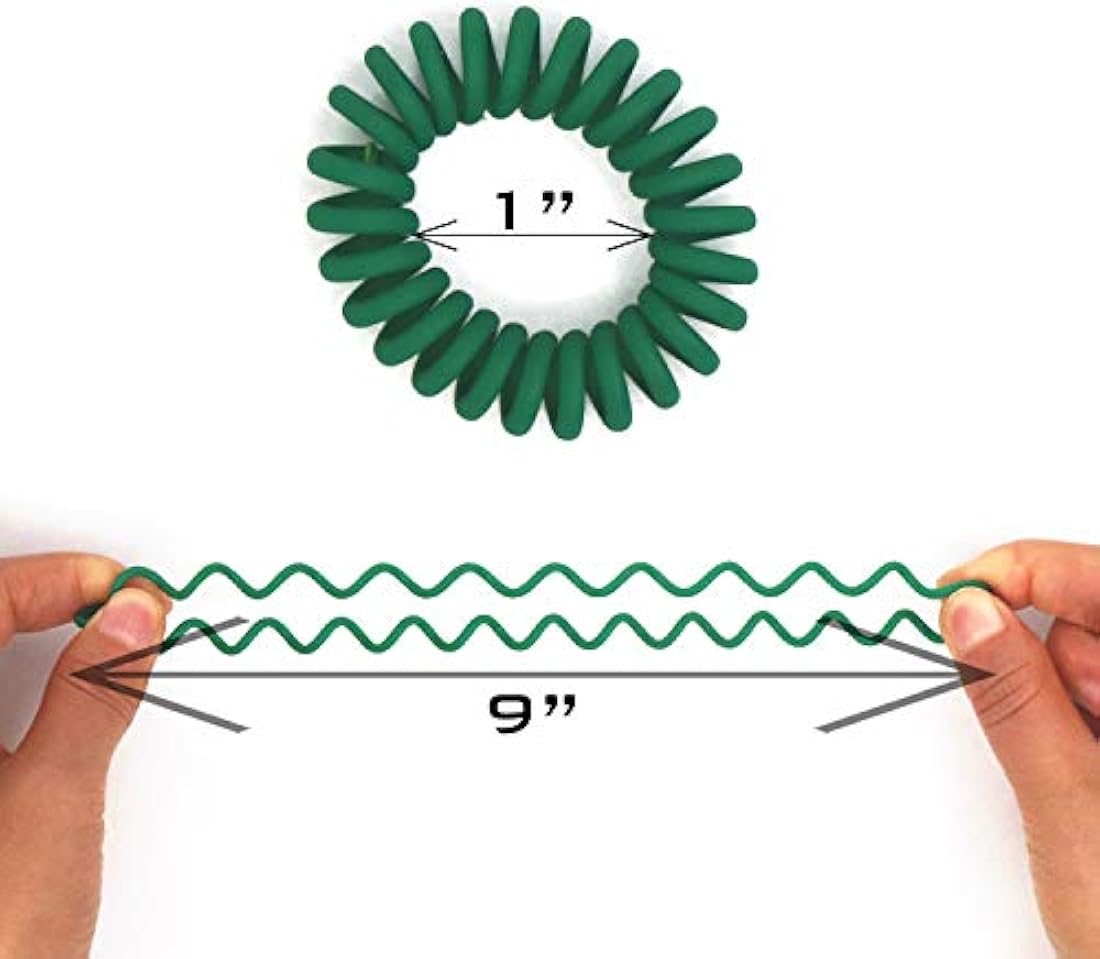 79STYLE - Corbatas de pelo en espiral sin arrugas