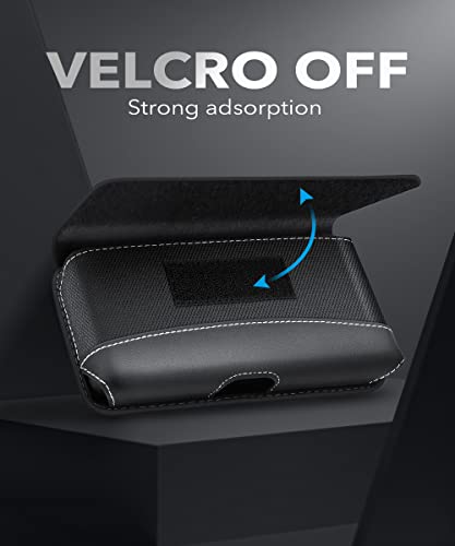 SUPCASE Funda para Samsung Galaxy Z Fold 3 5G (2021), resistente al desgaste con clip vertical para cinturón (negro)