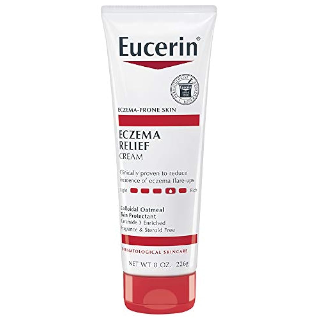 Crema de cuerpo para aliviar eczemas 8.0 onzas Eucerin