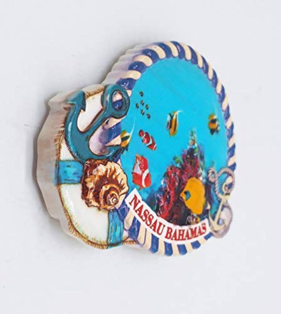 Imán para nevera Nassau Bahamas 3D