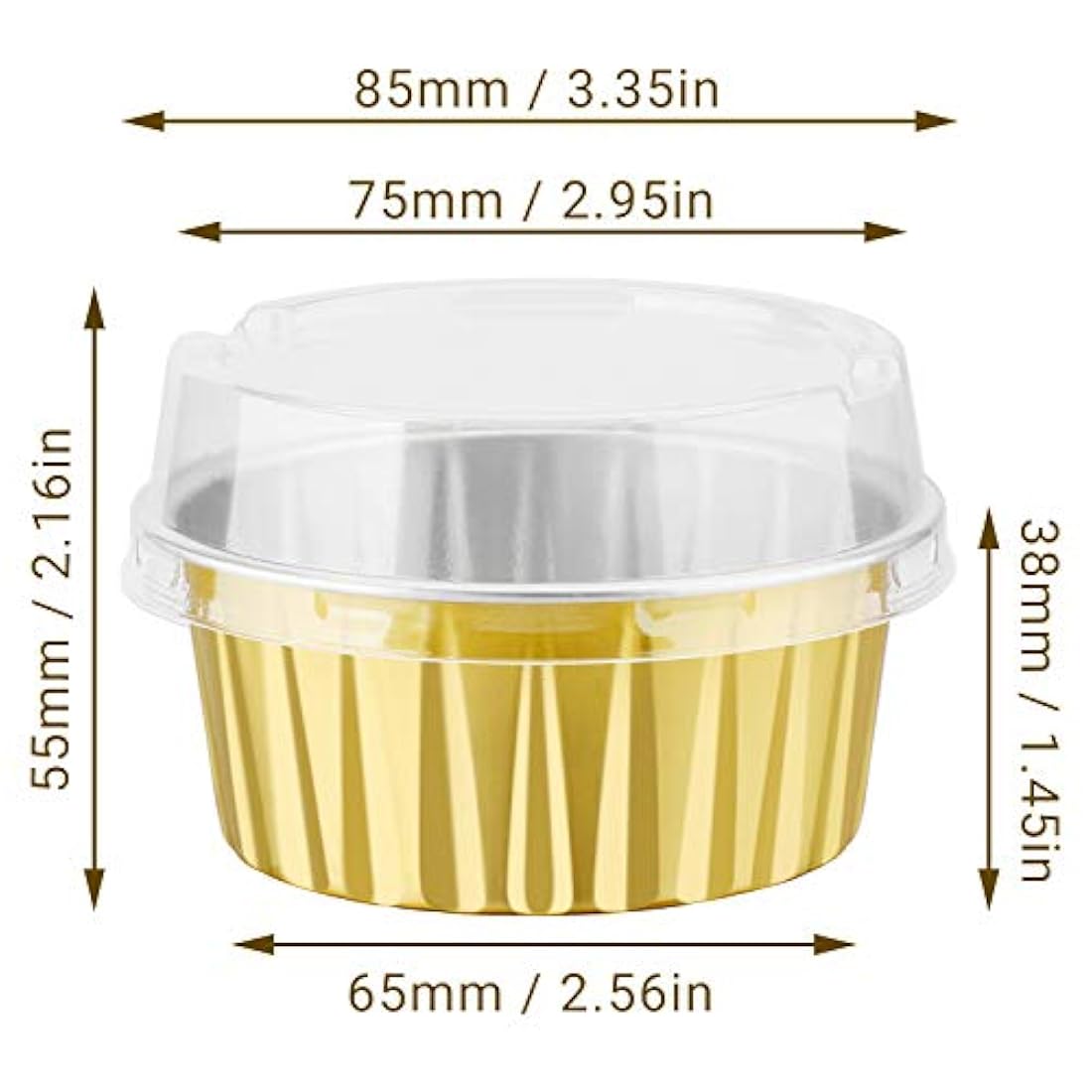 Moldes para cocina Moldes de aluminio para cocinar, 5 onzas