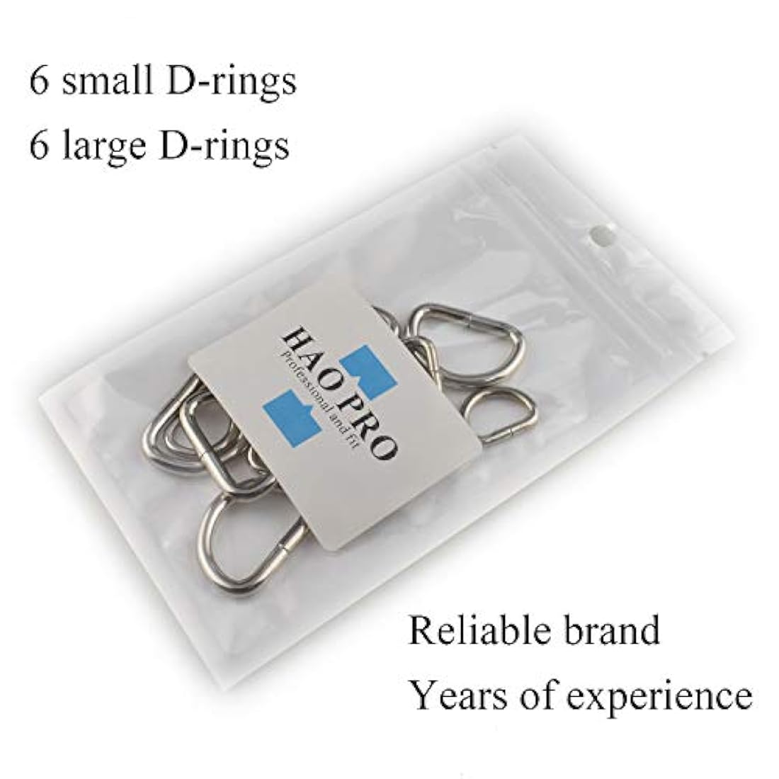 HAO PRO - Anillos de metal extra grueso soldado fuerte