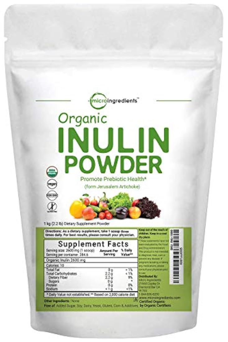 Polvo orgánico de inulina FOS (de alcachofa de Jerusalén)