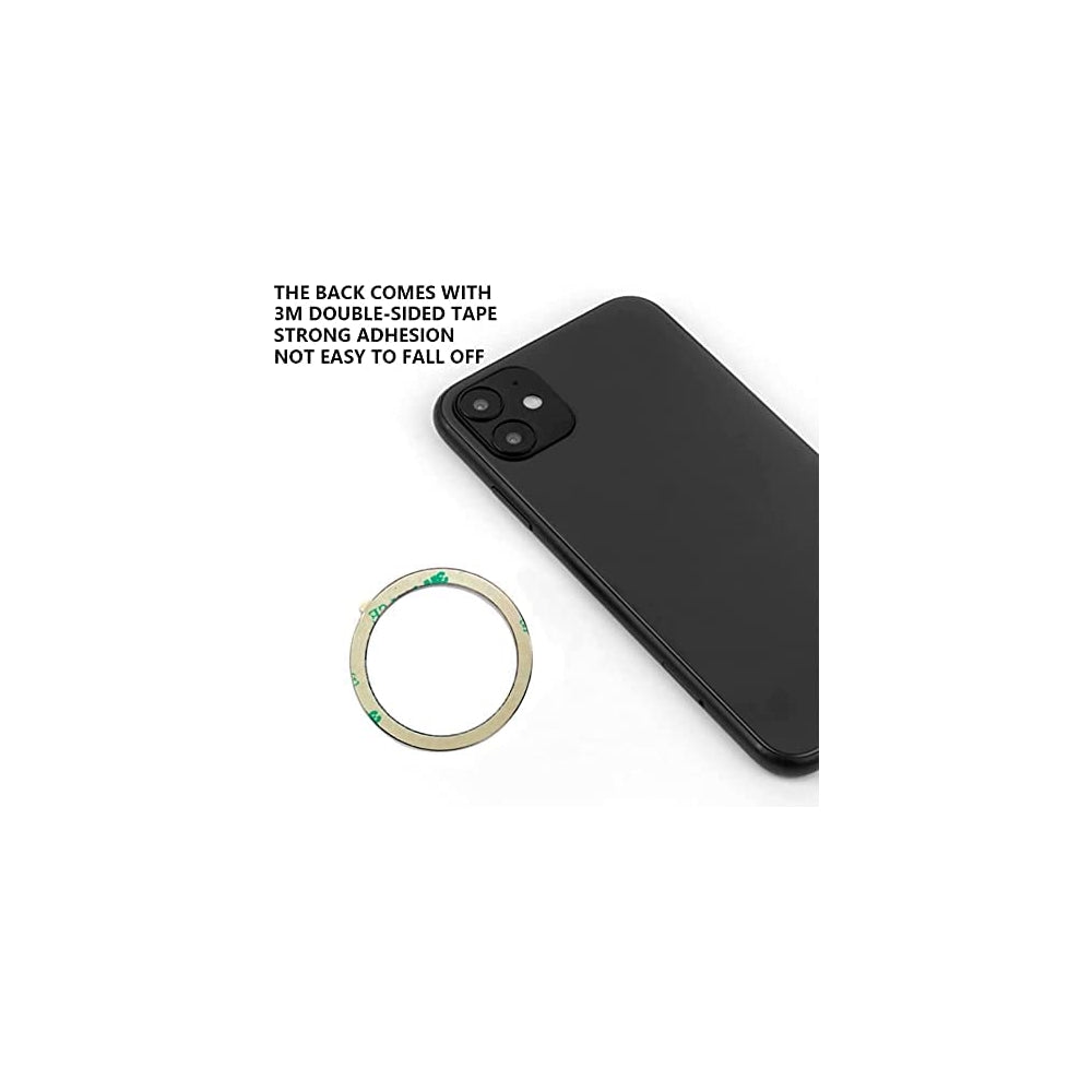 Wannap Cargador inalámbrico magnético anillos de metal