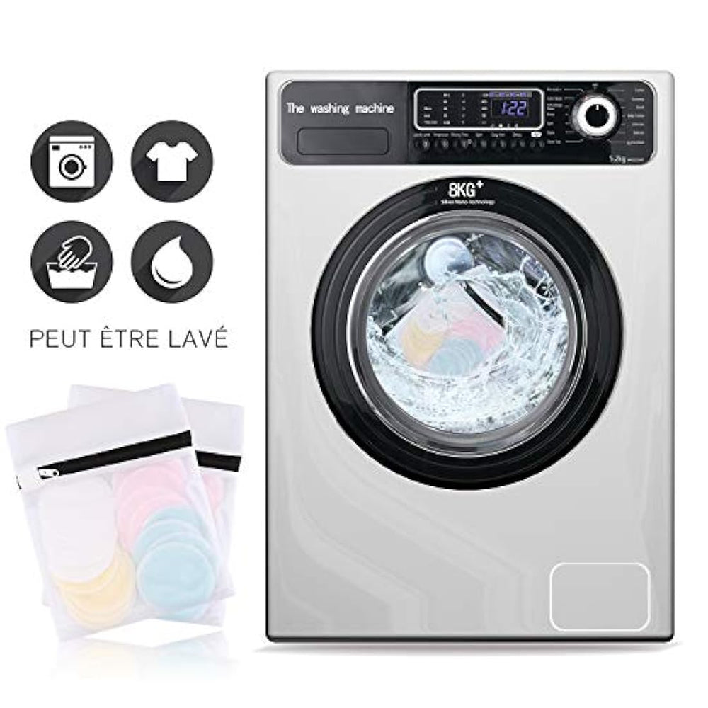 Almohadillas de maquillaje reutilizables,  16 unidades
