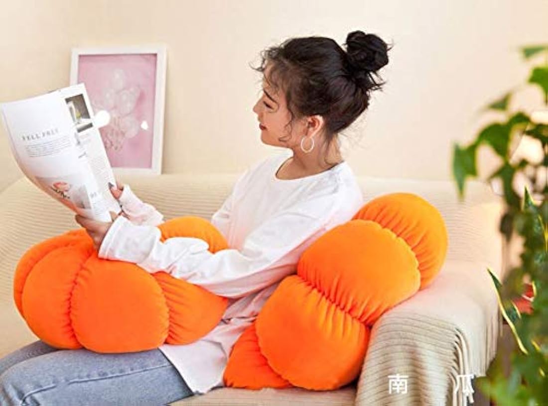 Almohada de peluche de calabaza suave para decoración