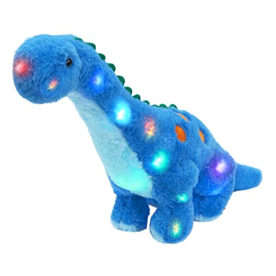 Almohada de peluche con diseño de dinosaurio musical