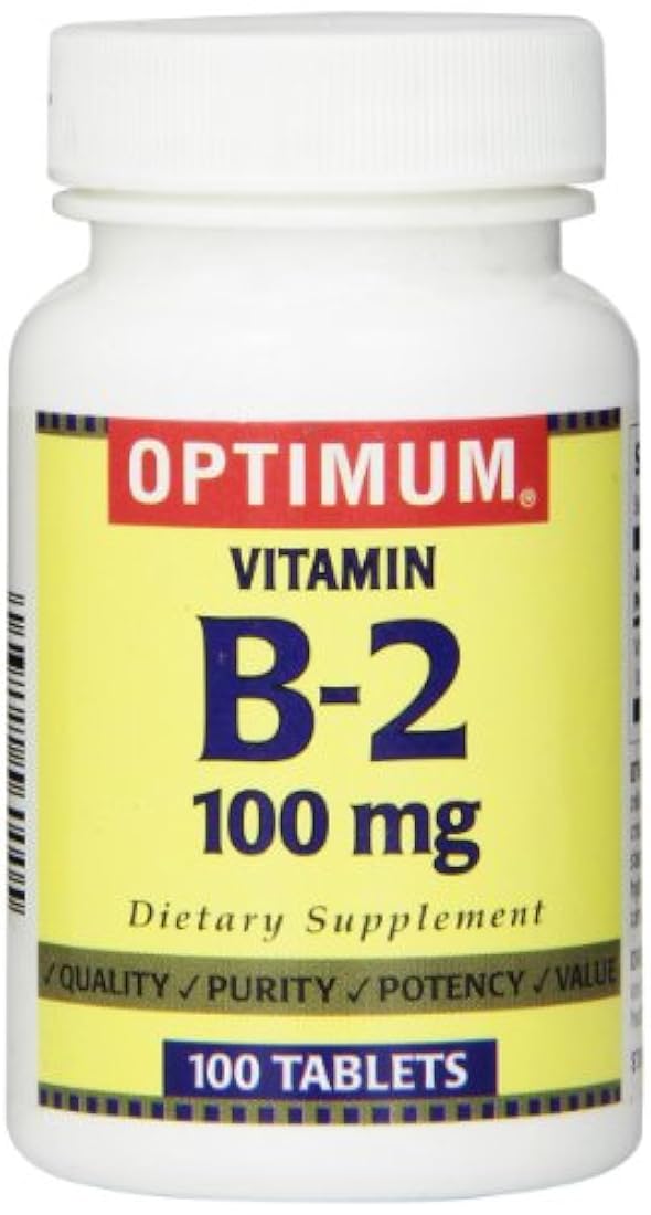 Optimum vitamina B-2 tabletas, 100 mg, 100 unidades