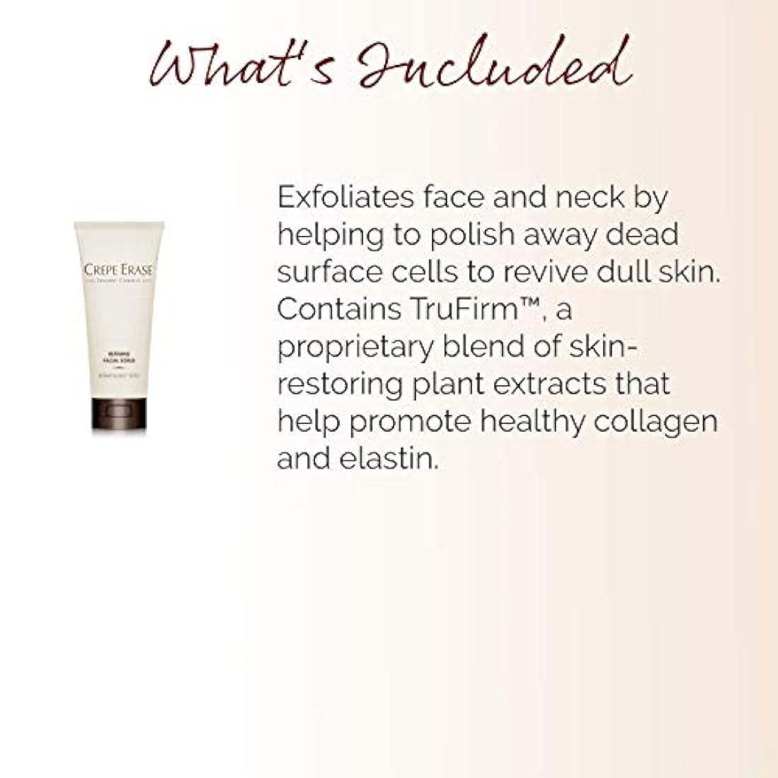 Crepe Erase - Exfoliante facial refinador - TruFirm Complex