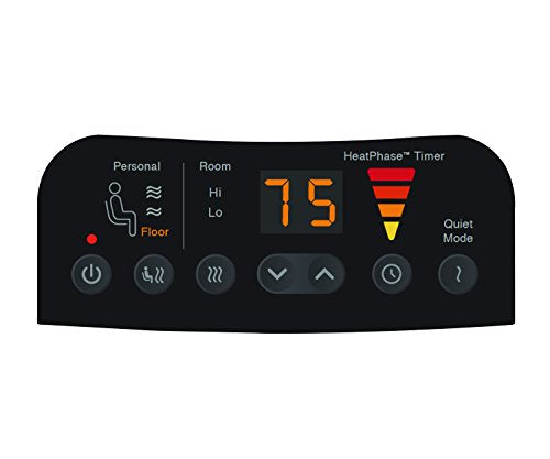 Calentador de cerámica, negro