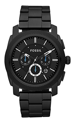 Reloj para hombre negro de acero inoxidable