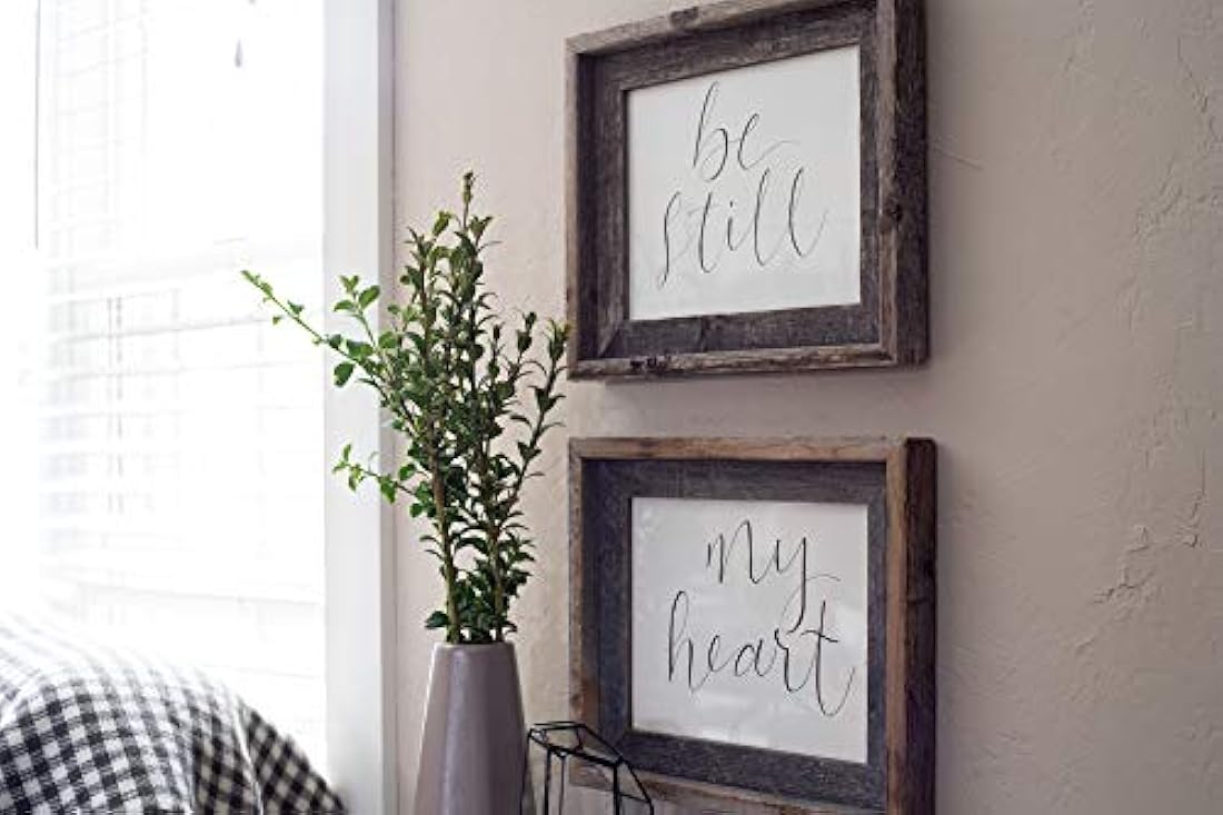 Portarretratos con marco de estilo rústico, 12 x 12