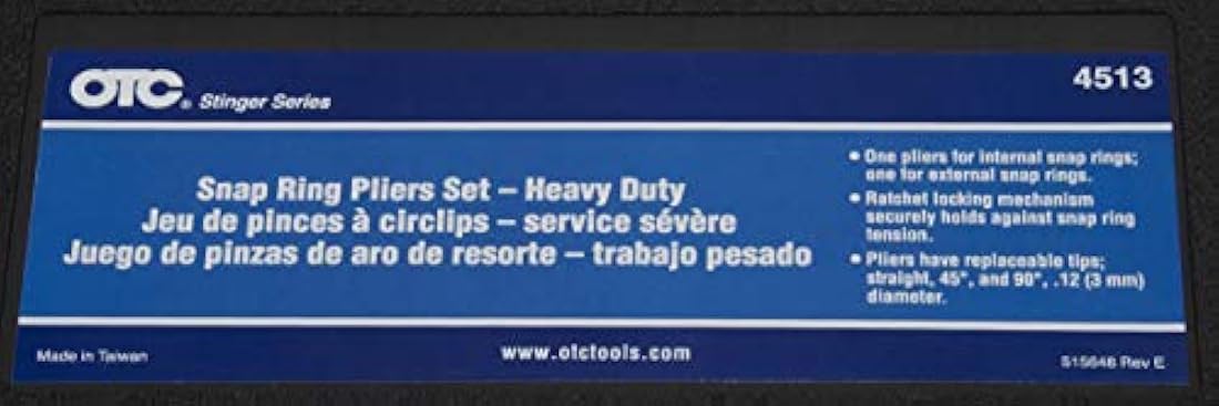 OTC Tools 4513 Stinger Juego de pinzas industriales