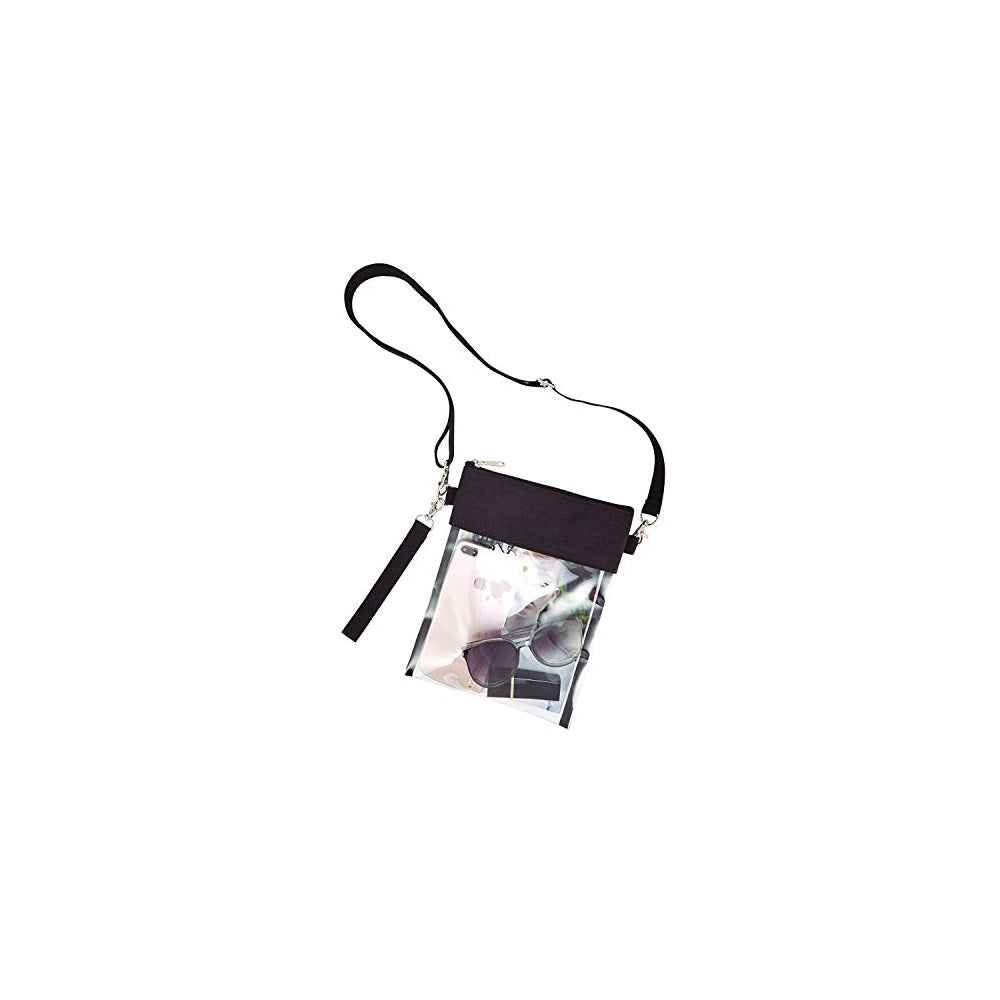 Bolsos cruzado transparente con correa de hombro ajustable