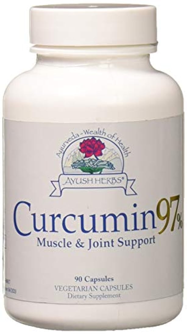 Ayush Hierbas Suplemento de hierbas, Curcumin 97% 90 Count