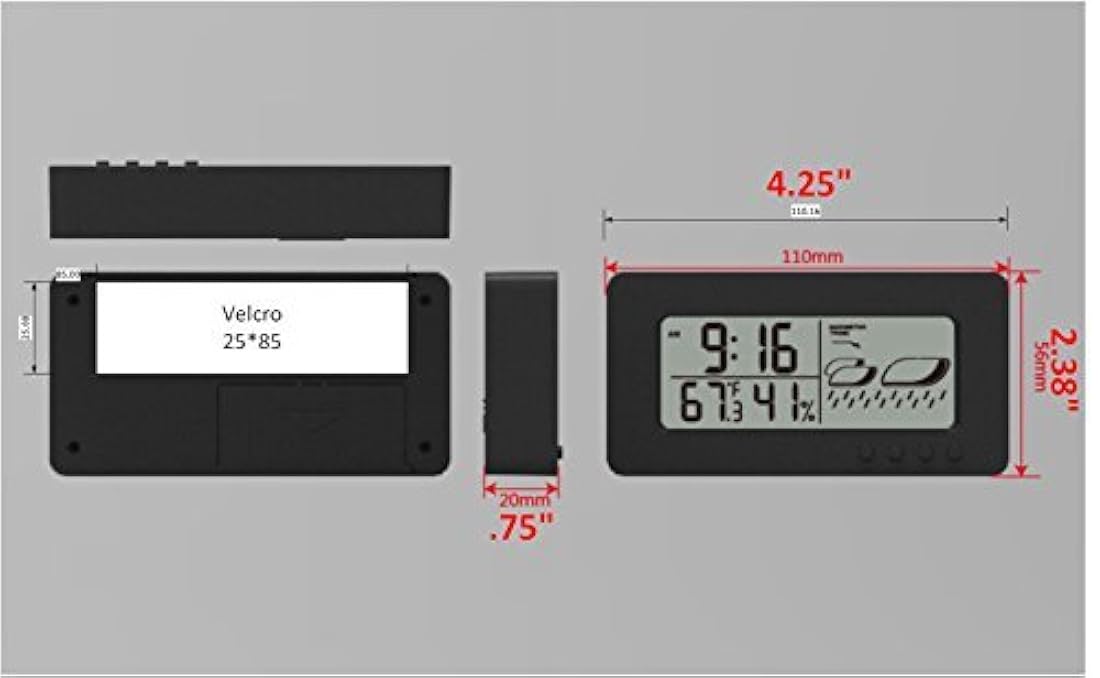 Reloj de barómetro para carrito de golf