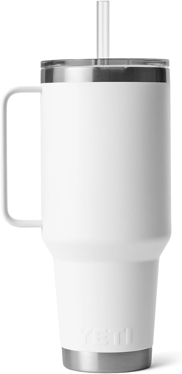 Taza de Viaje YETI Rambler, Acero Inoxidable, Aislada, Blanco