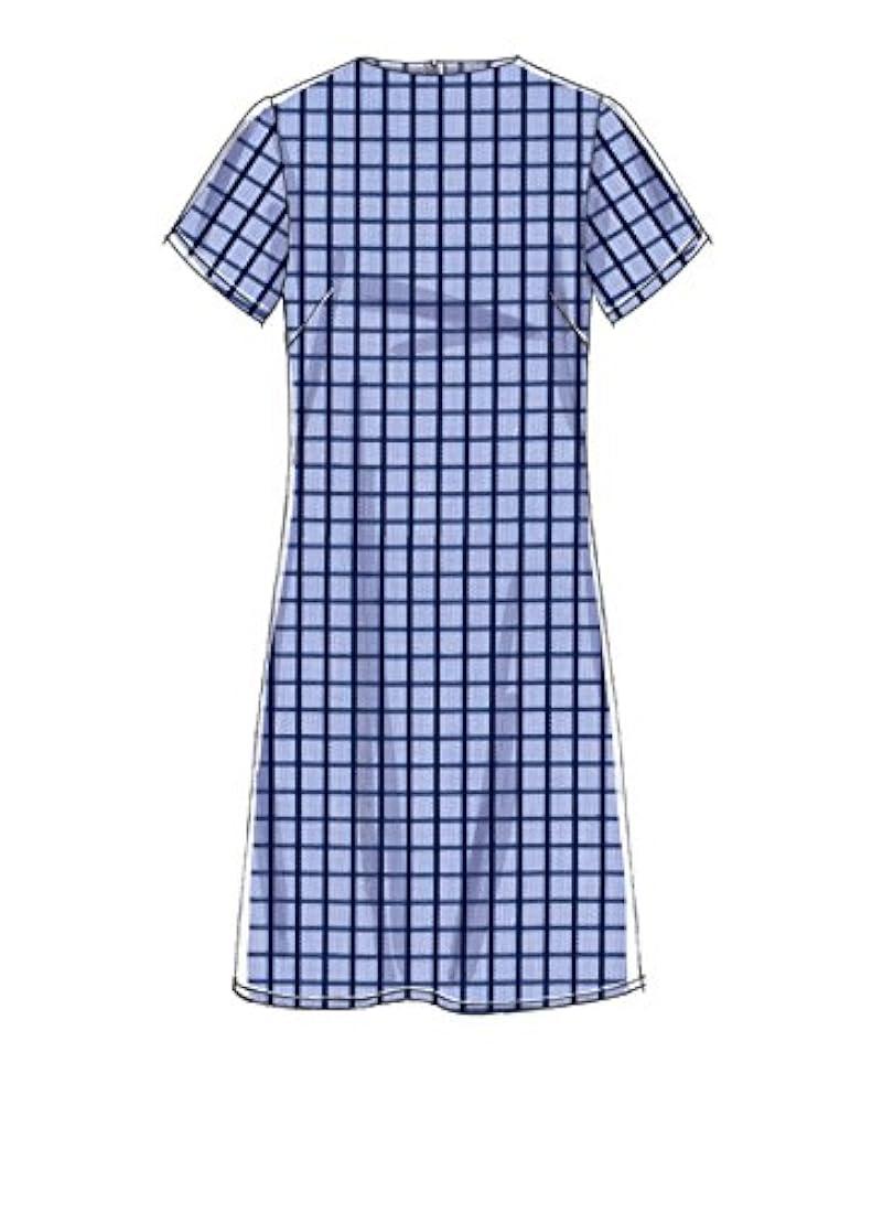 Patrón de costde la mujer, Vaina vestidos (Talla 18 W-24 W)