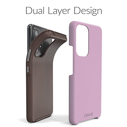 Crave Dual Guard para Samsung Galaxy A53, funda de doble capa de protección a prueba de golpes para Samsung Galaxy A53 5G, color lila