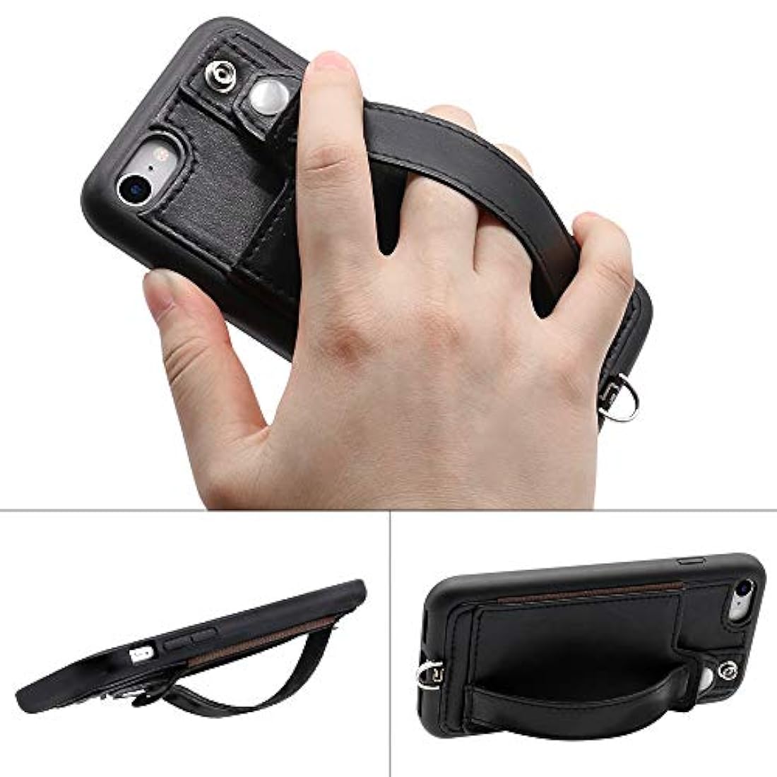 TOOVRE- Funda tipo cartera para iPhone 7/8, TPU con atril