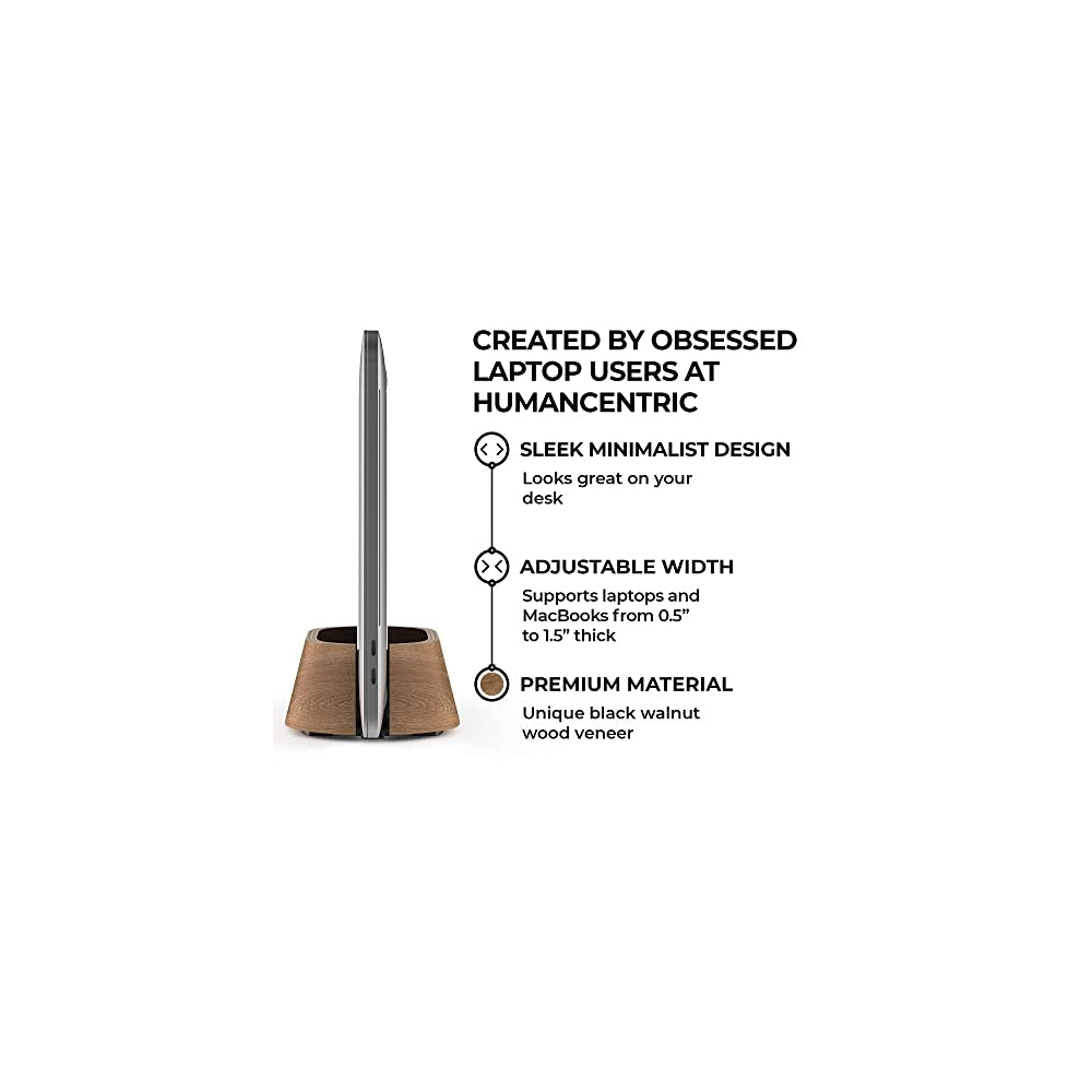 Bases o Soporte vertical de madera para portátil