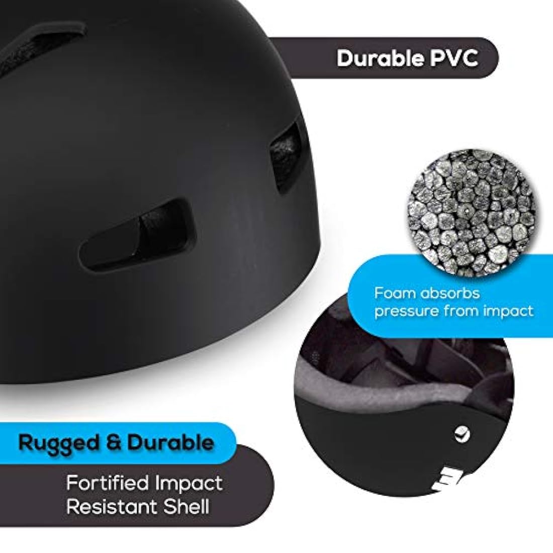 Casco de seguridad deportivo ajustable HURTLE HURTSHLBK