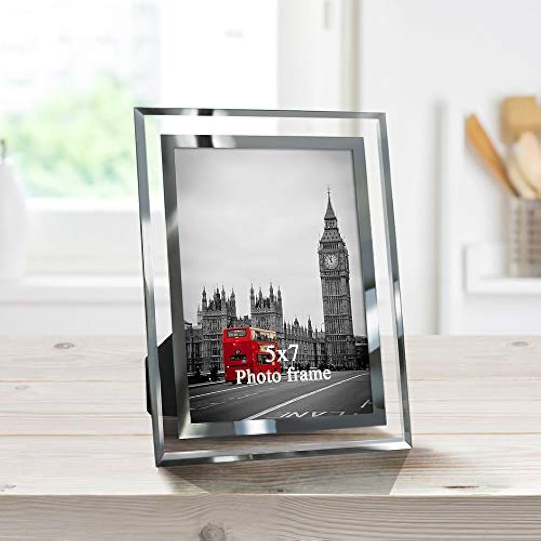 Giftgarden - Marco de fotos de cristal para decoración del hogar, Vidrio, 5X7, 5x7