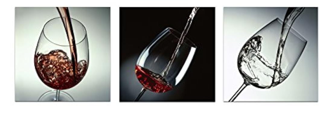 Wieco Art - Lienzo decorativo para pared, en 3 paneles