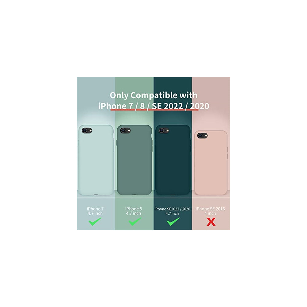 Fundas y Estuches para iPhone SE 2020 iPhone 7 8 negro