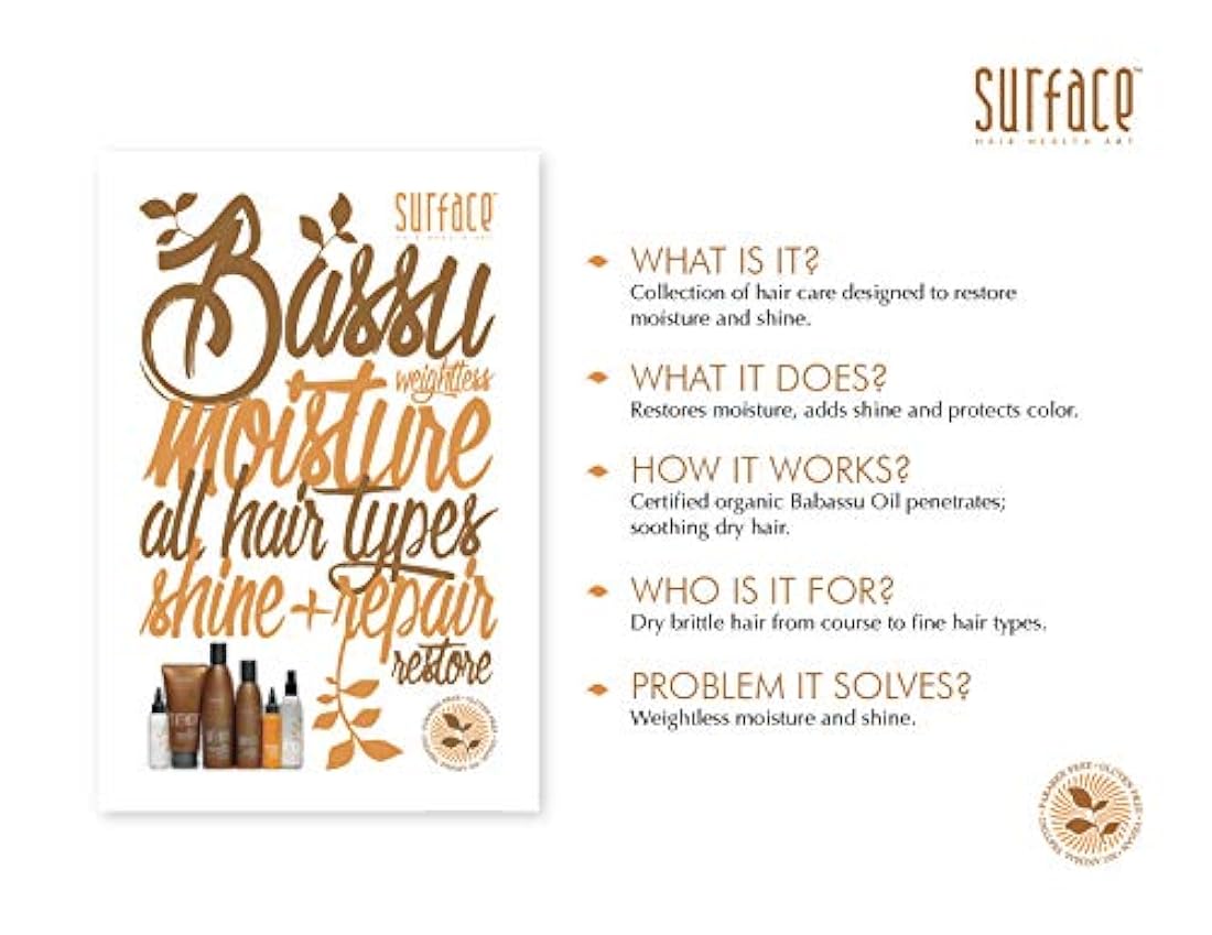 Surface Hair Bassu Aceite Hidratante para el cabello